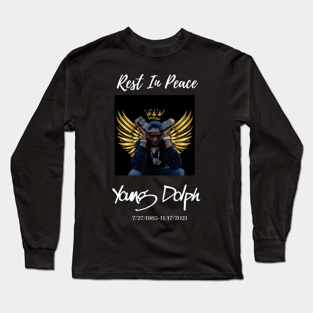 Rest in peace Young dolph Long Sleeve T-Shirt by TEHAGE